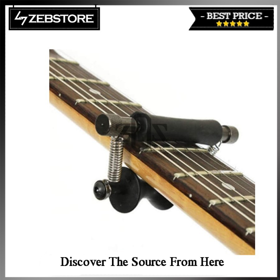 Capo Penjepit Fret Glider Sliding Rolling Carbon Guitar Acoustic Metal