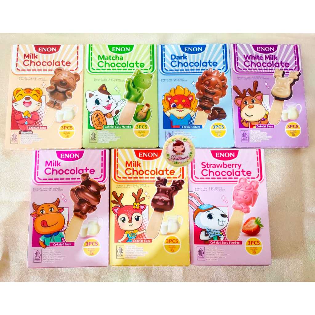 

Coklat import | Enon Animal Chocolate Stick Strawberry, Milk Chocolate, Dark Choco, White Choco (scp)