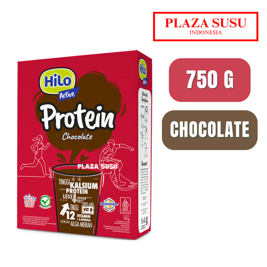 

HILO ACTIVE CHOCOLATE 750 G SUSU DEWASA RASA COKLAT SUSU BUBUK KOTOK