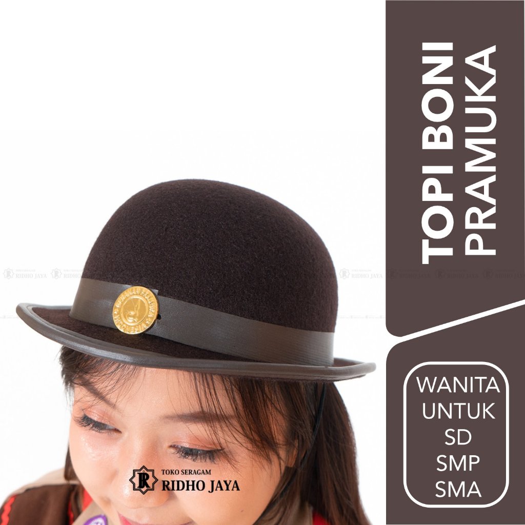 RIDHO JAYA - Topi Boni/Topi Pramuka/Topi Sekolah