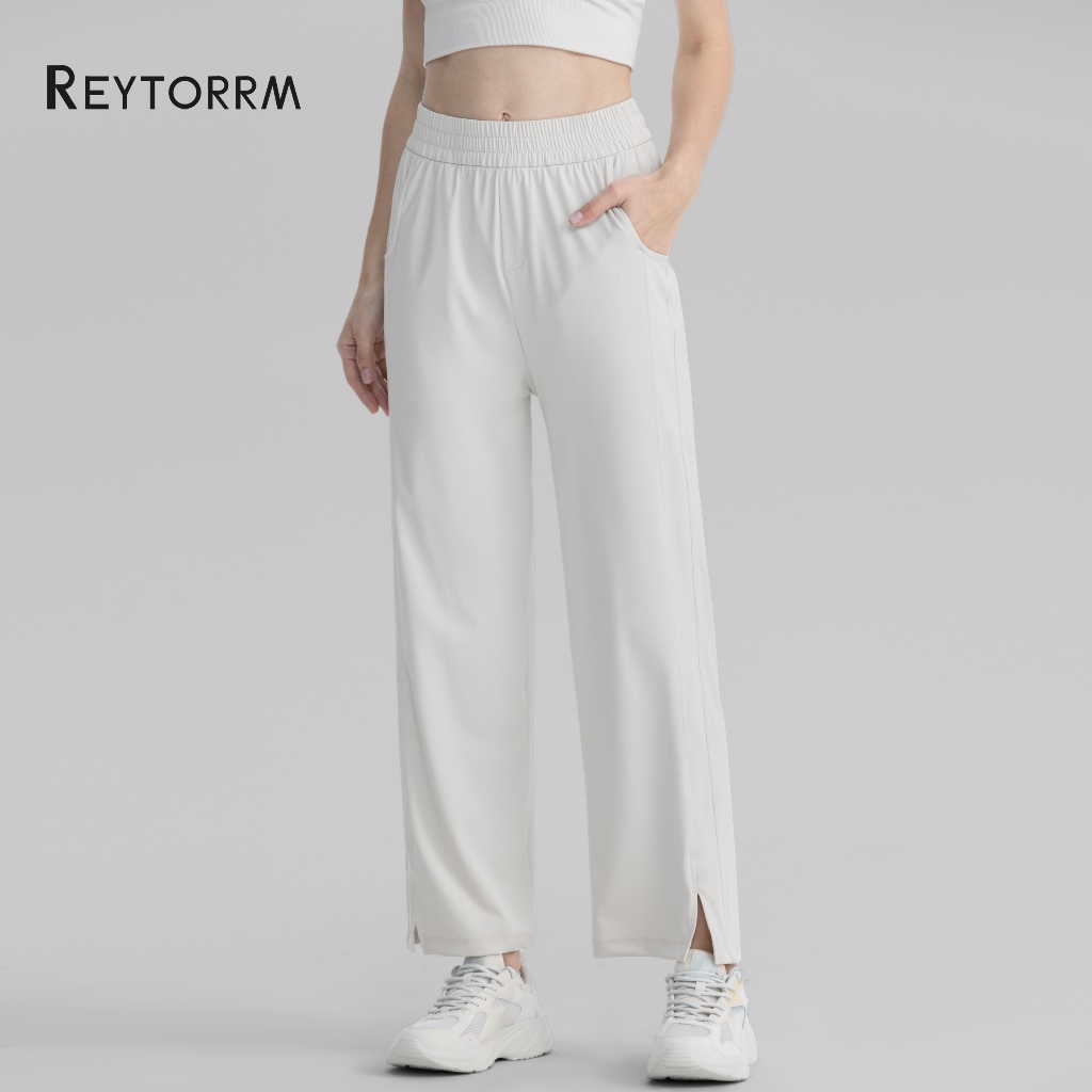 Reytorrm Celana olahraga wanita Celana lurus kasual jogger pants CK014