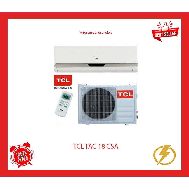 AC TCL 2 PK 1680 WATT - TAC 18 CSA FREE ONGKIR SBY