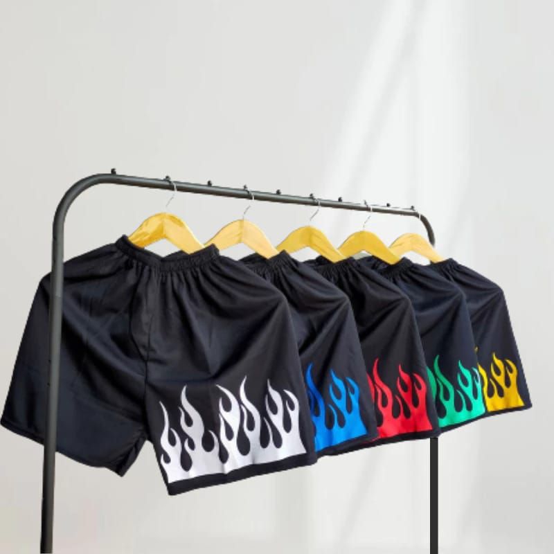Celana Pendek Pria Boxer Api/Fire Murah - Celana Boxer Api