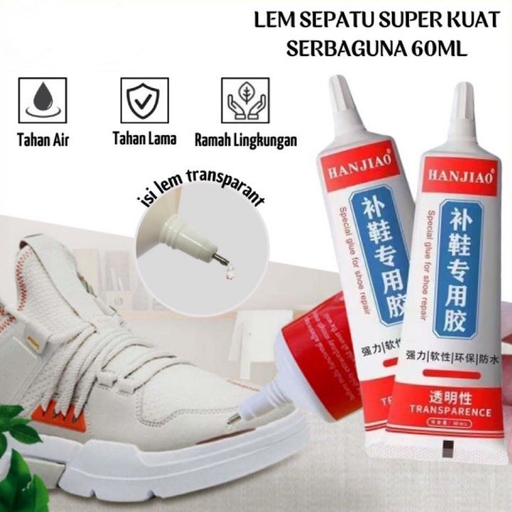 Lem Perekat Sepatu Kuat 60ml Penambal Sol Sepatu Waterproof