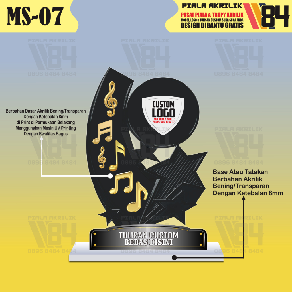 Plakat Music, Piala Music, Tropy Music, Tropi Musik, Plakat Musical, Piala Musical, Tropy Musical, P