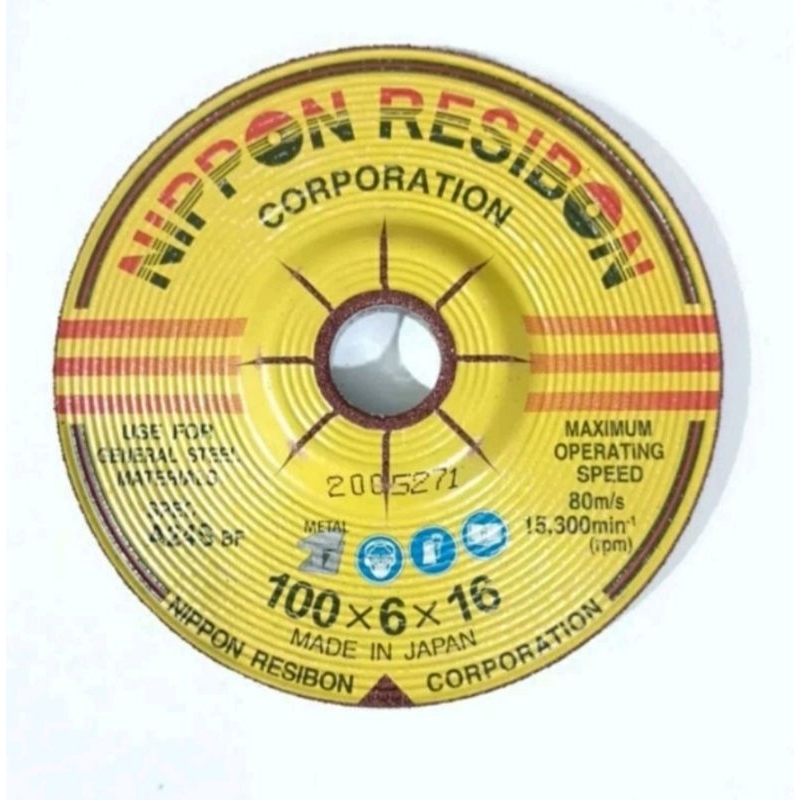 Mata Asah Nippon Resibon Batu Asah Gerinda  Resibon 4 Inch