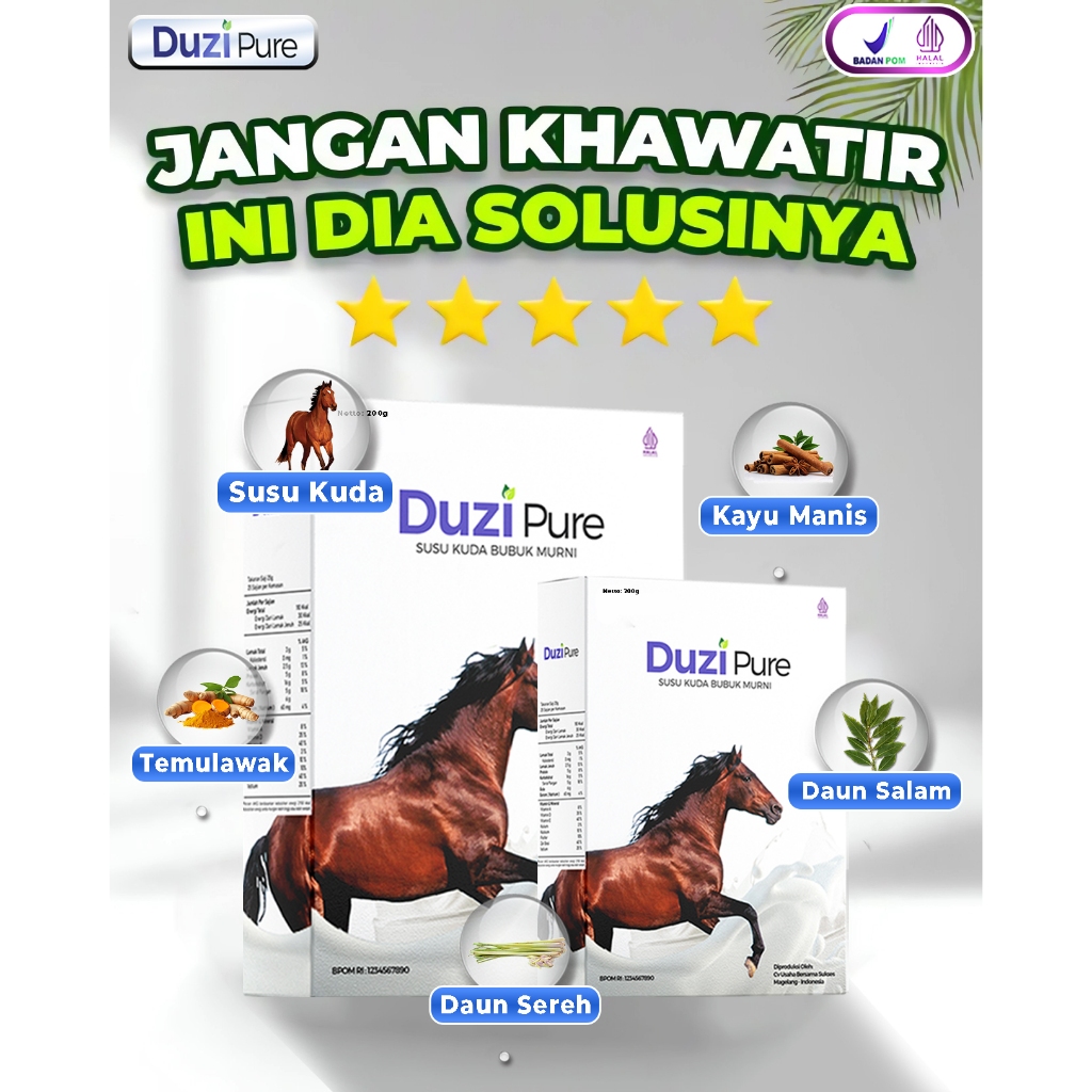 

Duzi Pure Susu Kuda Liar Lombok Alami 100%