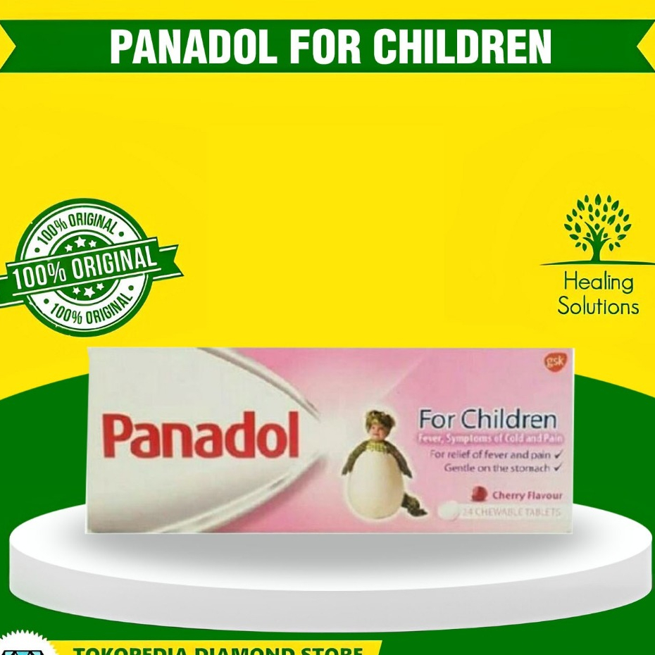 Panadol Children Tablet Kunyah Rasa Cherry Obat Pereda Sakit Anak Original Singapore