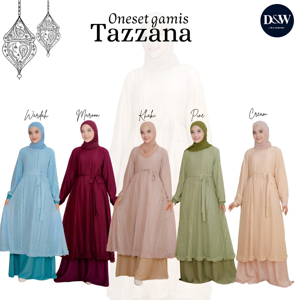 ONESET GAMIS TAZZANA BY D&W