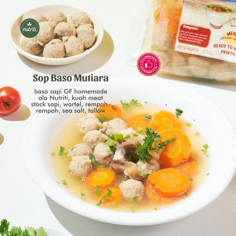 

Sop Bakso Mutiara Gluten Free - Nutriti