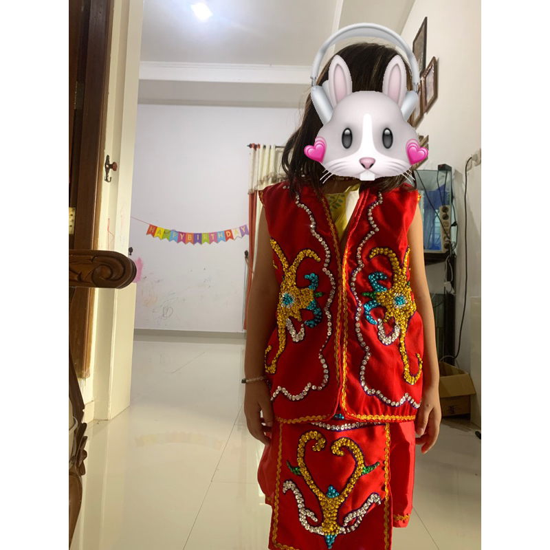 Baju Tradisional Adat Dayak Kalimantan Timur Anak Laki-Laki