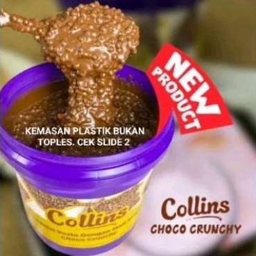 

REPACK PLASTIK COLLINS CHOCO CRUNCHY 500 gram. Kemasan Plastik bukan Toples