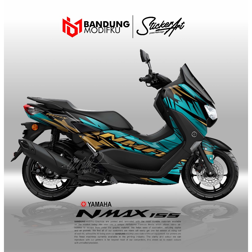 STICKER MOTOR NMAX NEW - MOTIF A - DECAL NMAX 2020 2021 2022 NEW - STIKER FULL BLOK NMAX 2020 2021 2