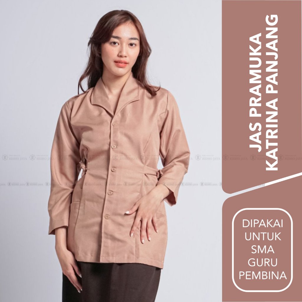 RIDHO JAYA - Baju Pramuka Jas Katrina Panjang Baju Pramuka SMA Baju Pramuka Penegak Baju Pramuka Kan