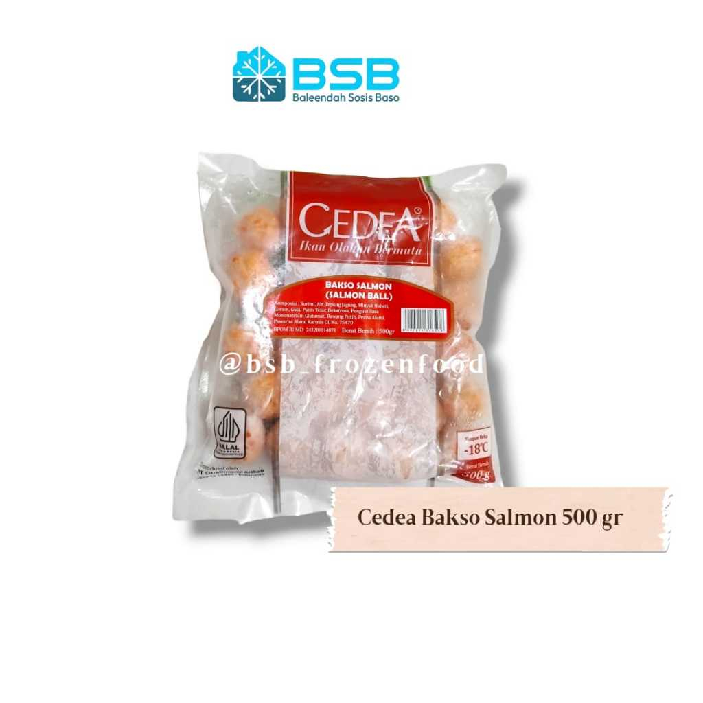 

CEDEA SALMON BALL 500 GR / BAKSO SALMON / Ikan Olahan / Frozen Food