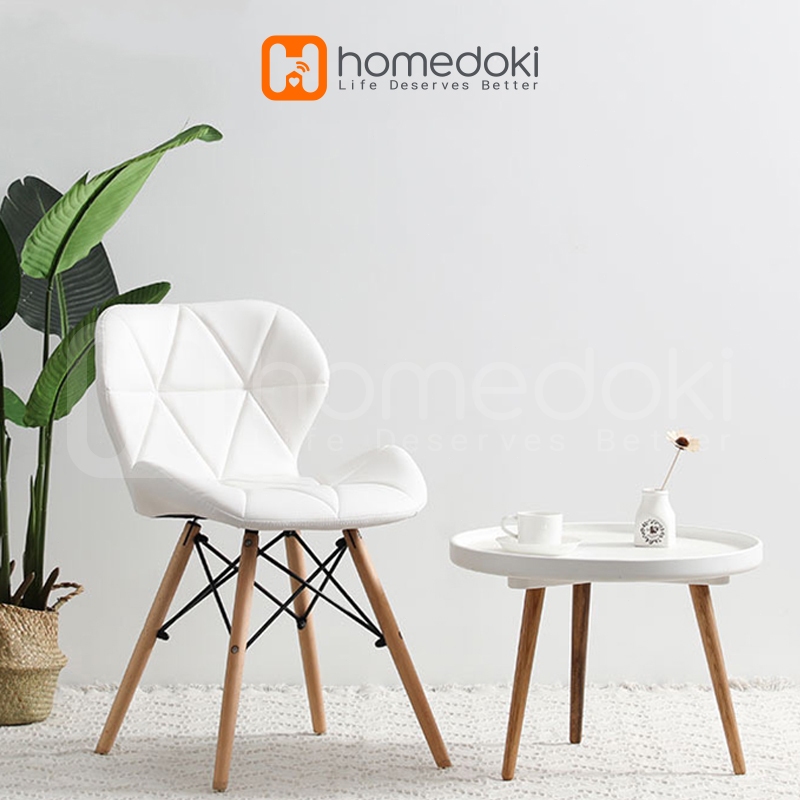 Homedoki Kursi Kerja / Kursi Kantor / Kursi Bar / Kursi Santai / Kursi Kantor /Bangku Kerja / White 
