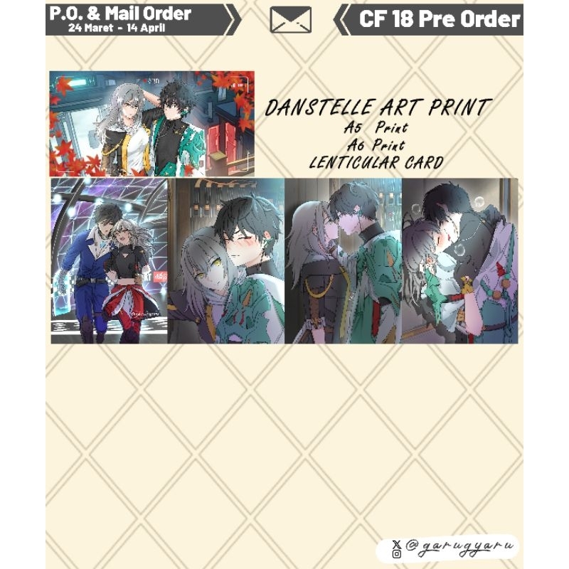 DANSTELLE (dan heng x stelle) print from honkai star rail HSR