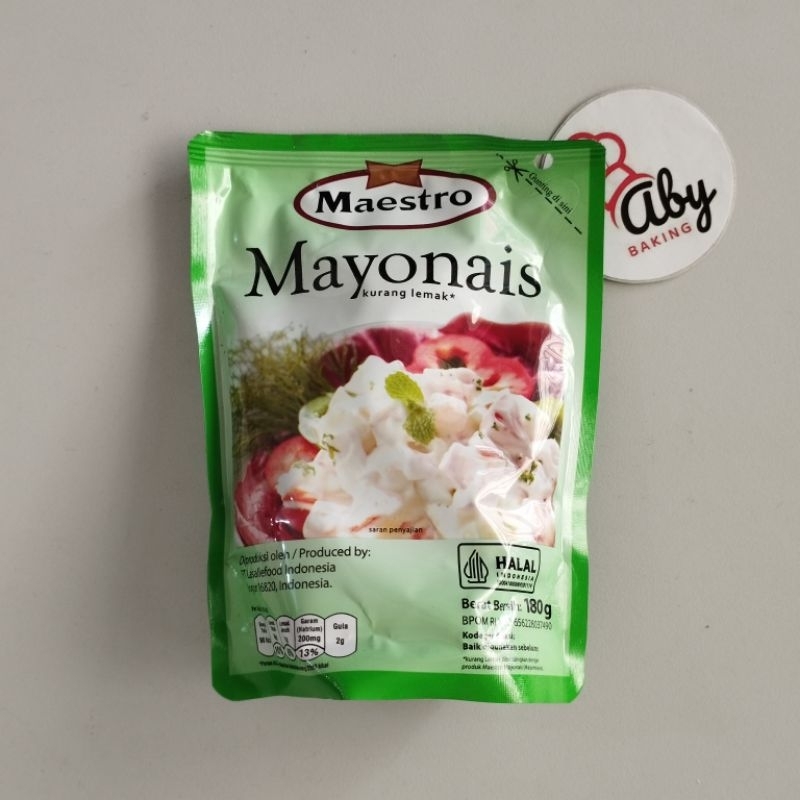 

Mayonais Maestro 180g Kurang Lemak