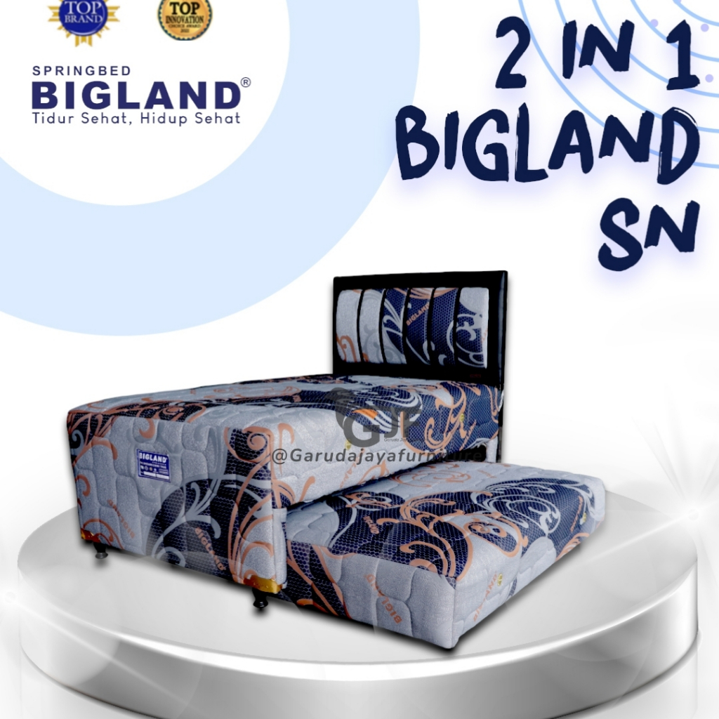 KASUR 2IN1/SPRING BED 2 IN 1/MATRAS ANAK/KASUR BED SORONG/SPRING BED BIGLAND 2IN1 120 100/ 2 in 1