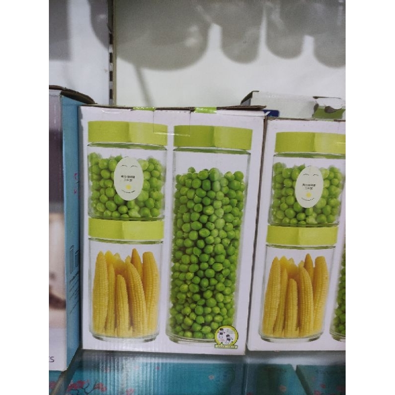 Toples Kaca Marine 3pcs / Toples Lebaran Toples Bowl Set