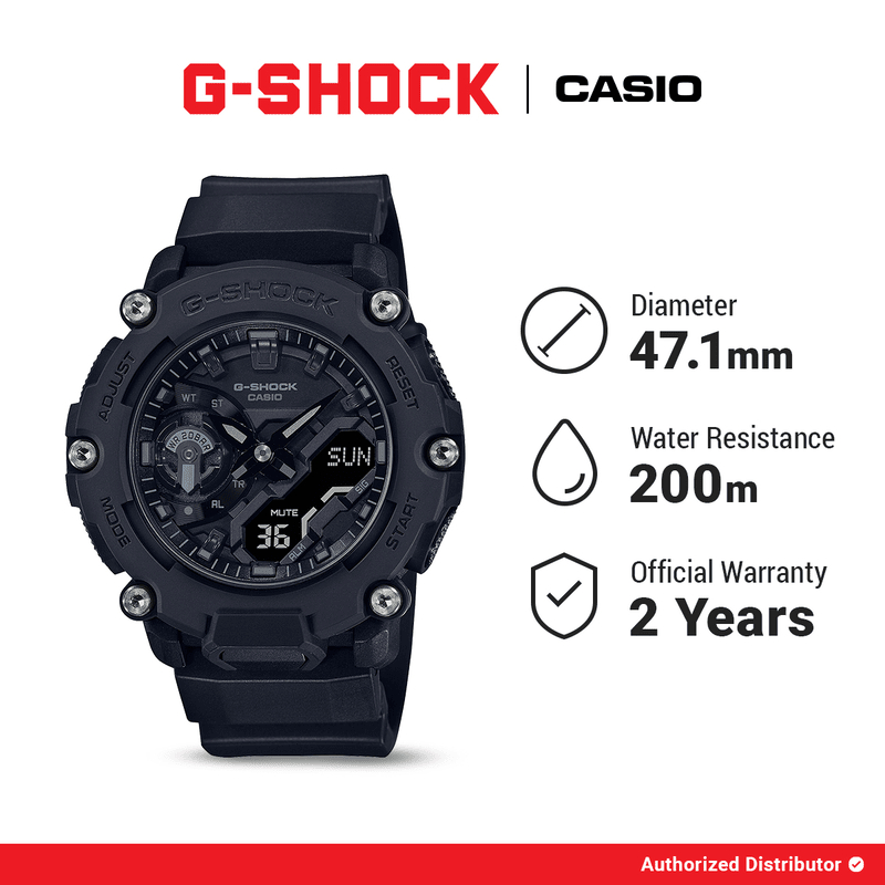 G-Shock Jam Tangan Pria GA-2200BB-1ADR Digital Analog Gshock Original