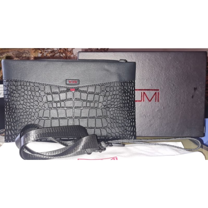 Tumi clutch bag import premium