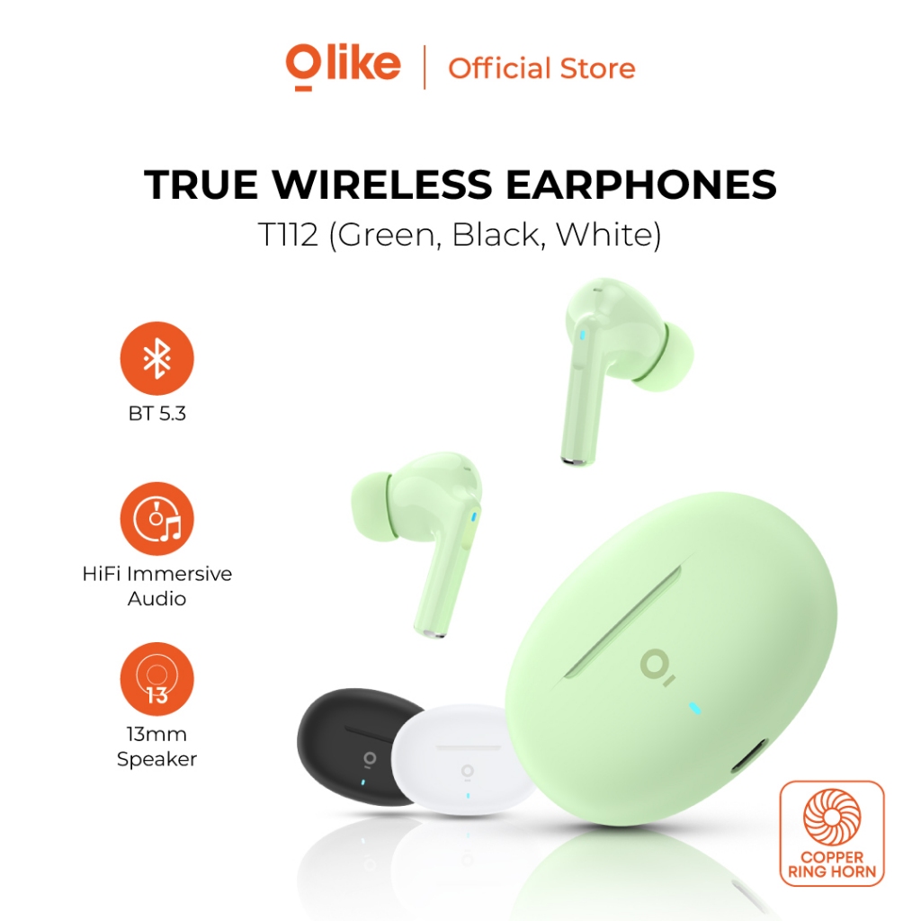 OLIKE Headset TWS True Wireless T112 Earphone Bluetooth V5.3