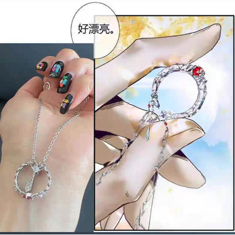READY Hua Cheng Ashes Necklace /Kalung abu Hua Cheng (Tian Guan Ci Fu/Heaven Official's Blessing) Ma