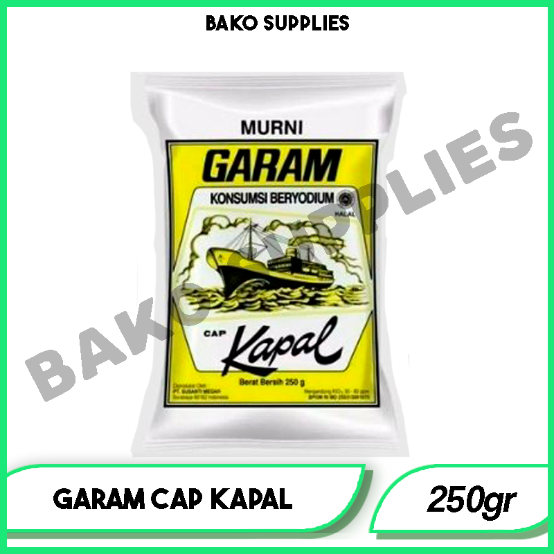 

GARAM CAP KAPAL MURNI 250GR | SALT KAPAL LESTARI