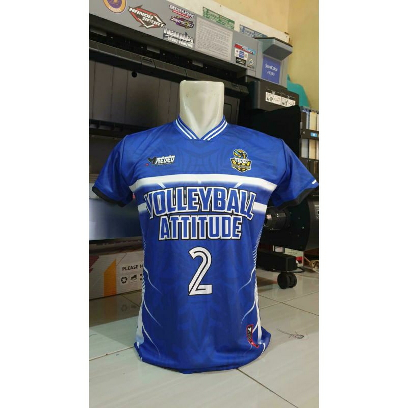 jersey fullprint lusinan termurah cewek cowok unisex voli volly olahraga