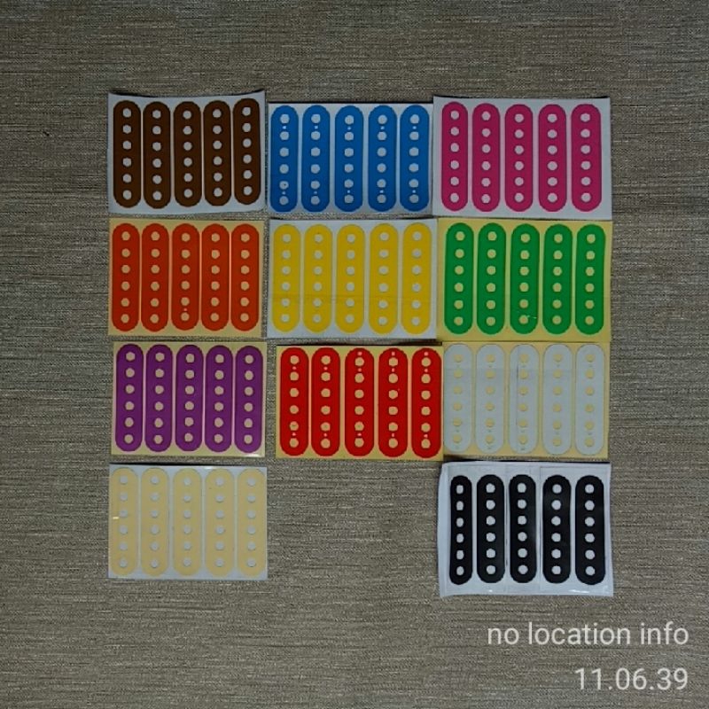 Decal Stiker Pickup Gitar Single Coil Dobel Humbacker Sss HSH Stratocaster Ibanez Seymour Duncan Inf