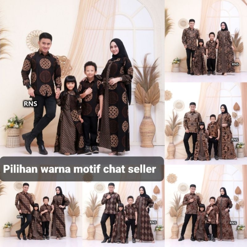 BAJU SERAGAM BATIK COUPLE GAMIS PASANGAN SARIMBIT KELUARGA CUSTOM DEWASA ANAK / ATASAN KEMEJA KAIN K