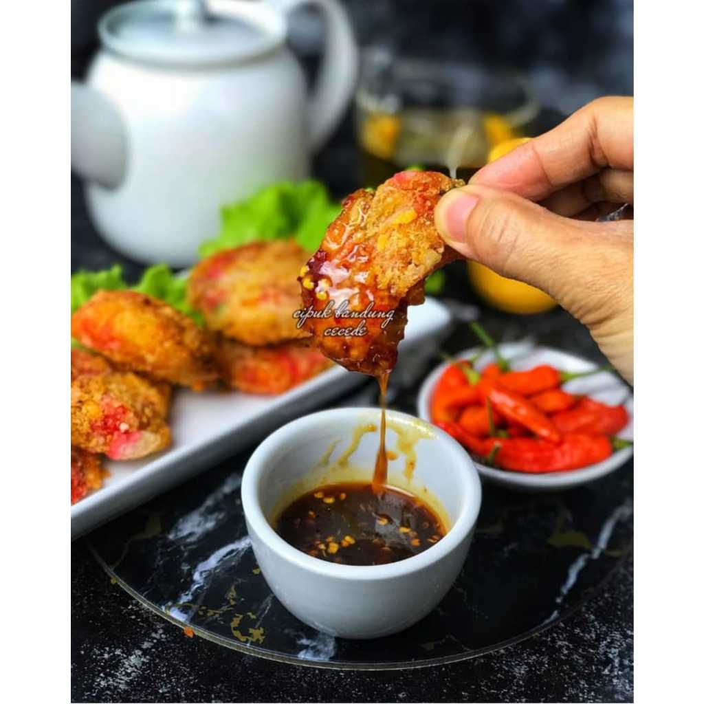 

COD Cipuk alias cireng kerupuk isi 10 cireng Bandung 670gr kenyal tidak keras mentah frozen food