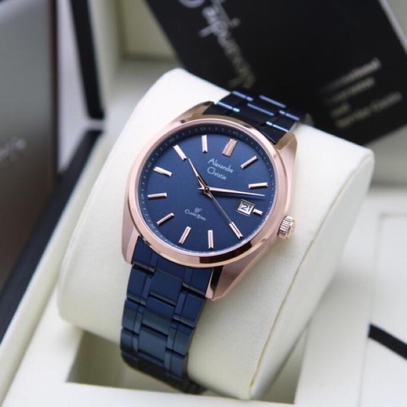 JAM TANGAN PRIA ALEXANDRE CHRISTIE 8660MD / AC 8660 RANTAI [ORIGINAL]