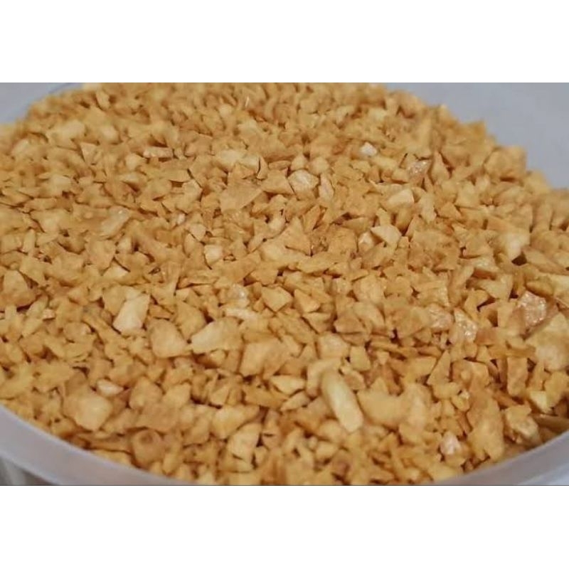 

Bawang putih goreng cacah remek. 1kg
