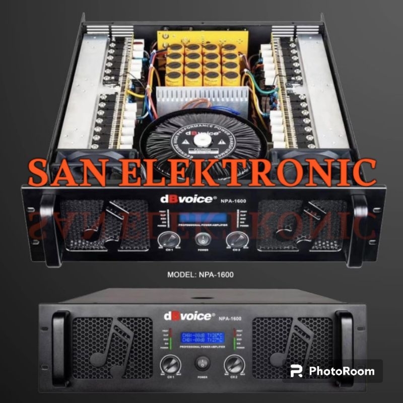 Power dB Voice NPA 1600 Original Amplifier dBvoice NPA1600 Class GB