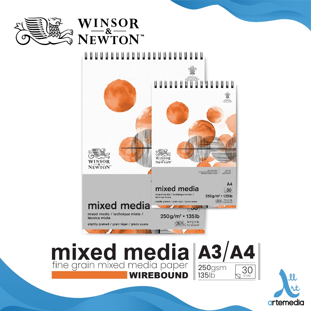 

Winsor & Newton Mixed Media Paper Pad Wire Bound Kertas Gambar