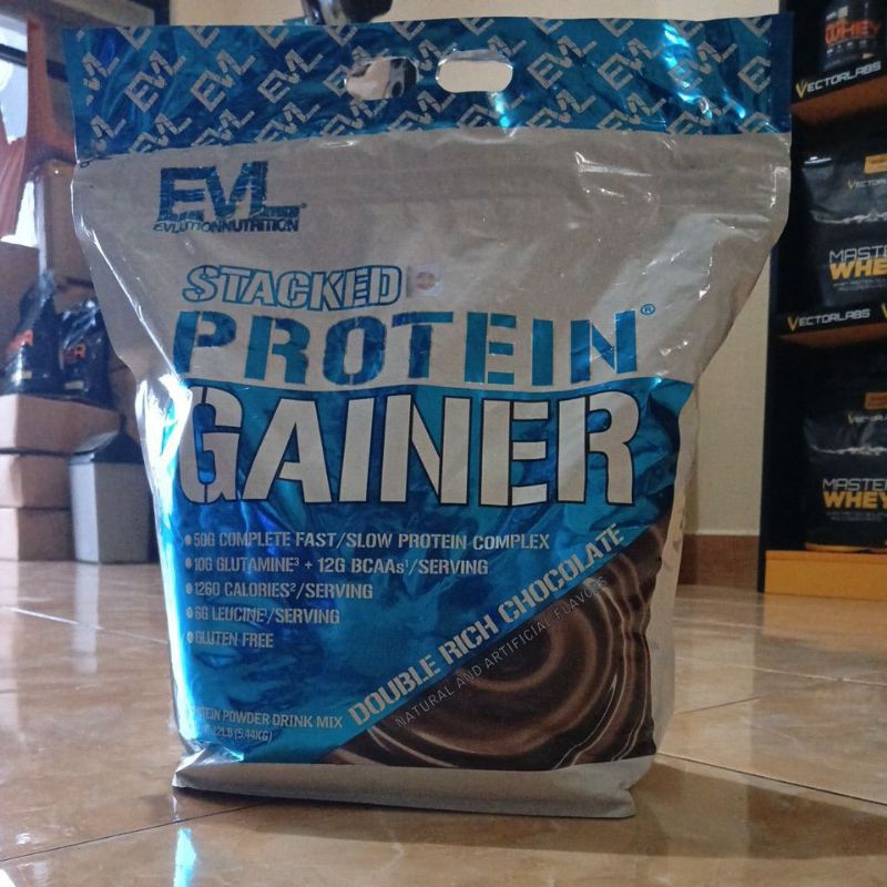EVLUTION NUTRITION EVL STACKED PROTEIN GAINER 12 Lbs