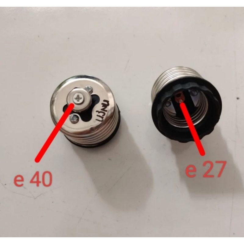 Converter Fitting Lampu e40 ke Fitting e27 Over Fitting e40 to e27