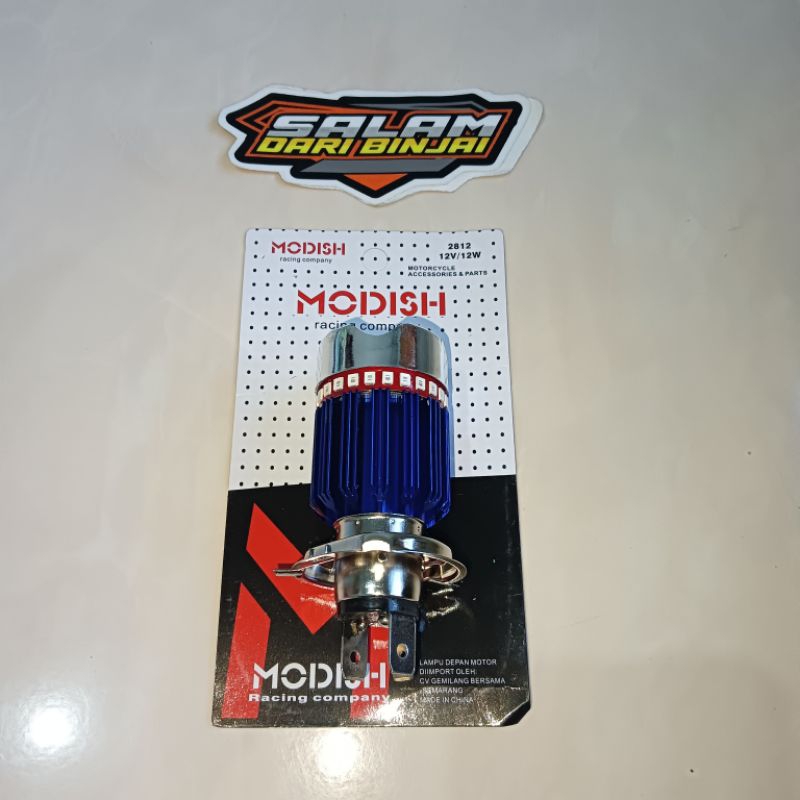 LAMPU LED UTAMA H4 LED 4 MATA PLUS ANGEL EYE MOTOR VIXION OLD VIXION NEW SCOOPY CB150R STREETFIRE CB