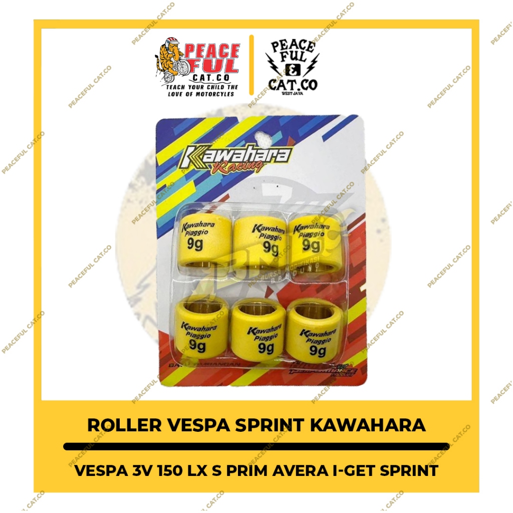 ROLLER RACING KAWAHARA 7 8 9 10 11 12 13 14 GRAM ORIGINAL YAMAHA NMAX ALL NEW N-MAX AEROX CONNECTED 