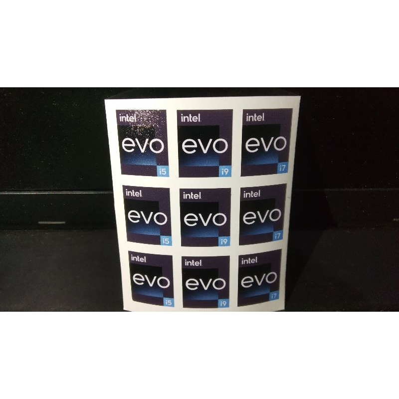 Stiker intel Evo untuk pc, laptop dll