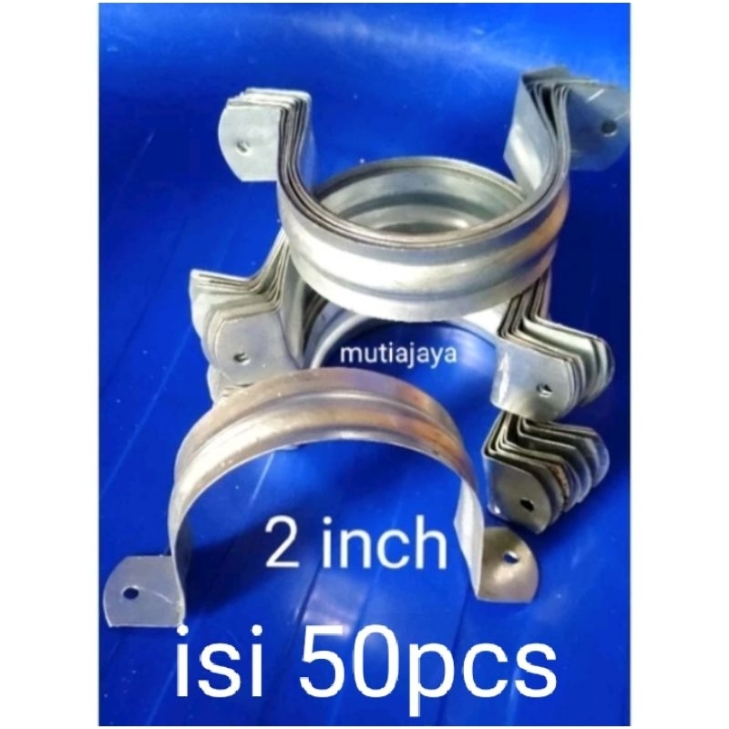 50pcs klem pipa paralon 2 inch