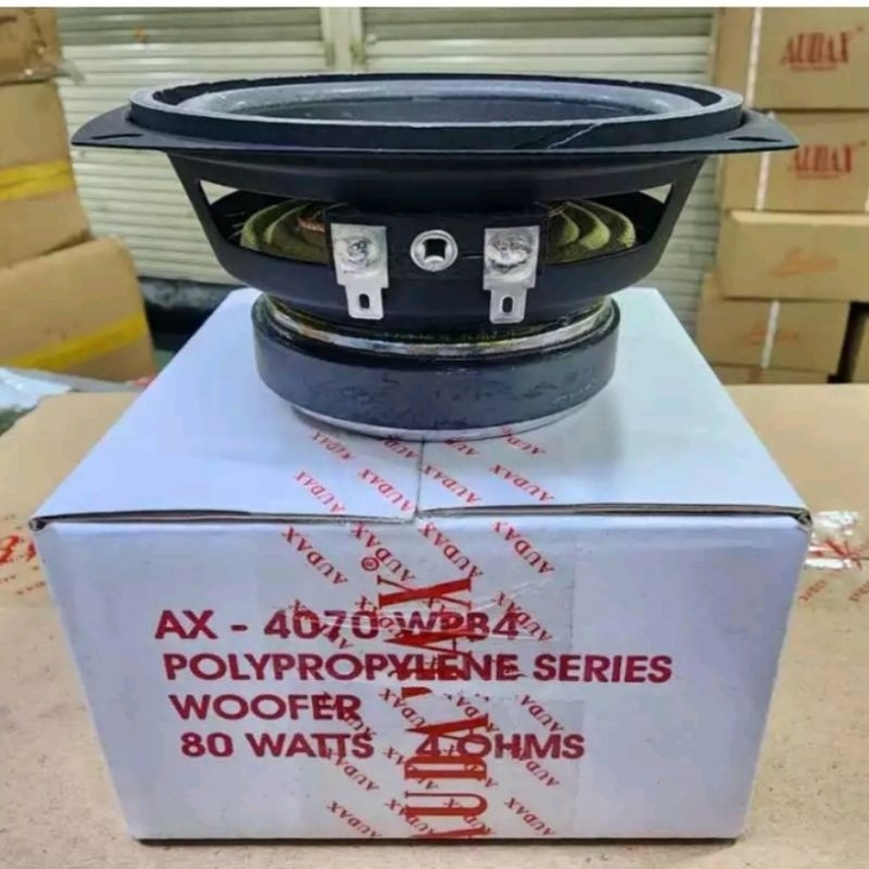 Speaker 4 Inch Audax AX-4070 WPB4 Woofer 4 Ohm 80 Watt