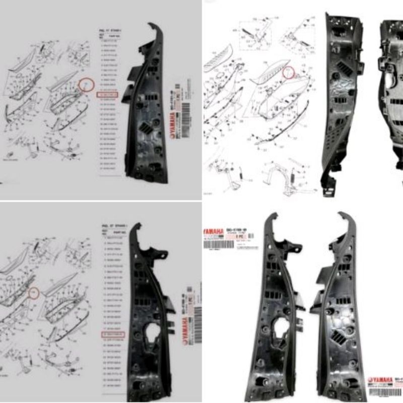 BORDES PIJAKAN KAKI AEROX 155 OLD ORIGINAL