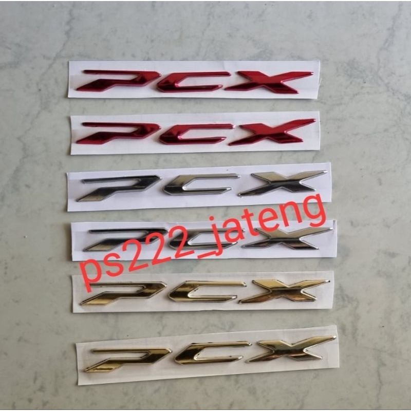 Emblem logo pcx timbul/emblem logo pcx chrom /emblem logo pcx chrom timbul/emblem logo pcx gold timb