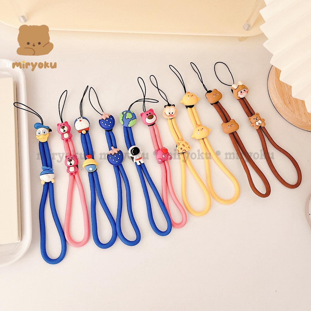 Gantungan Strap Tali Gantungan Hp Karakter Lucu Phone Strap Tali Gantungan Pendek Tali Gantungan Mot