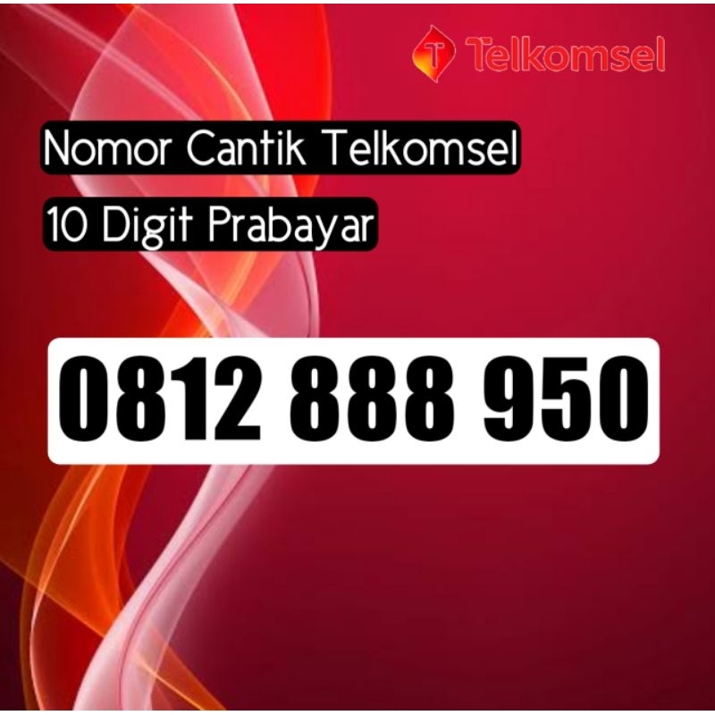 Nomor Cantik Simpati Telkomsel 10 Digit Prabayar 333 777 888 Ekor 950 Pasangan Isi Ulang Awalan 0812
