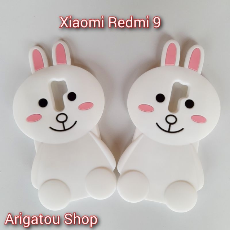 Xiaomi Redmi 9 Case Softcase Boneka 3D Karakter Kelinci Rabbit