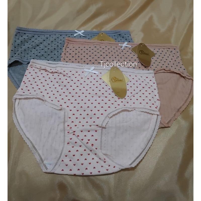 Celana Dalam wanita Polini Motif Renda Full Love